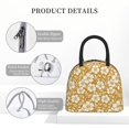 thumbnail image 4 of Yiaed Rose Flowers Print Lunch Bag Adult Insulated Lunch Box, Leakproof Cooler Food Lunch Containers Reusable High Capacity Lunch Tote Bags-One Size, 4 of 6