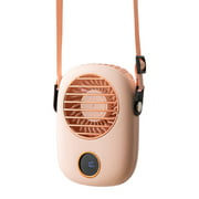 F9 Hanging Neck Small Fan Rechargeable Radiator Outdoor Travel Handheld Portable Silent Small PC Fan LED Display