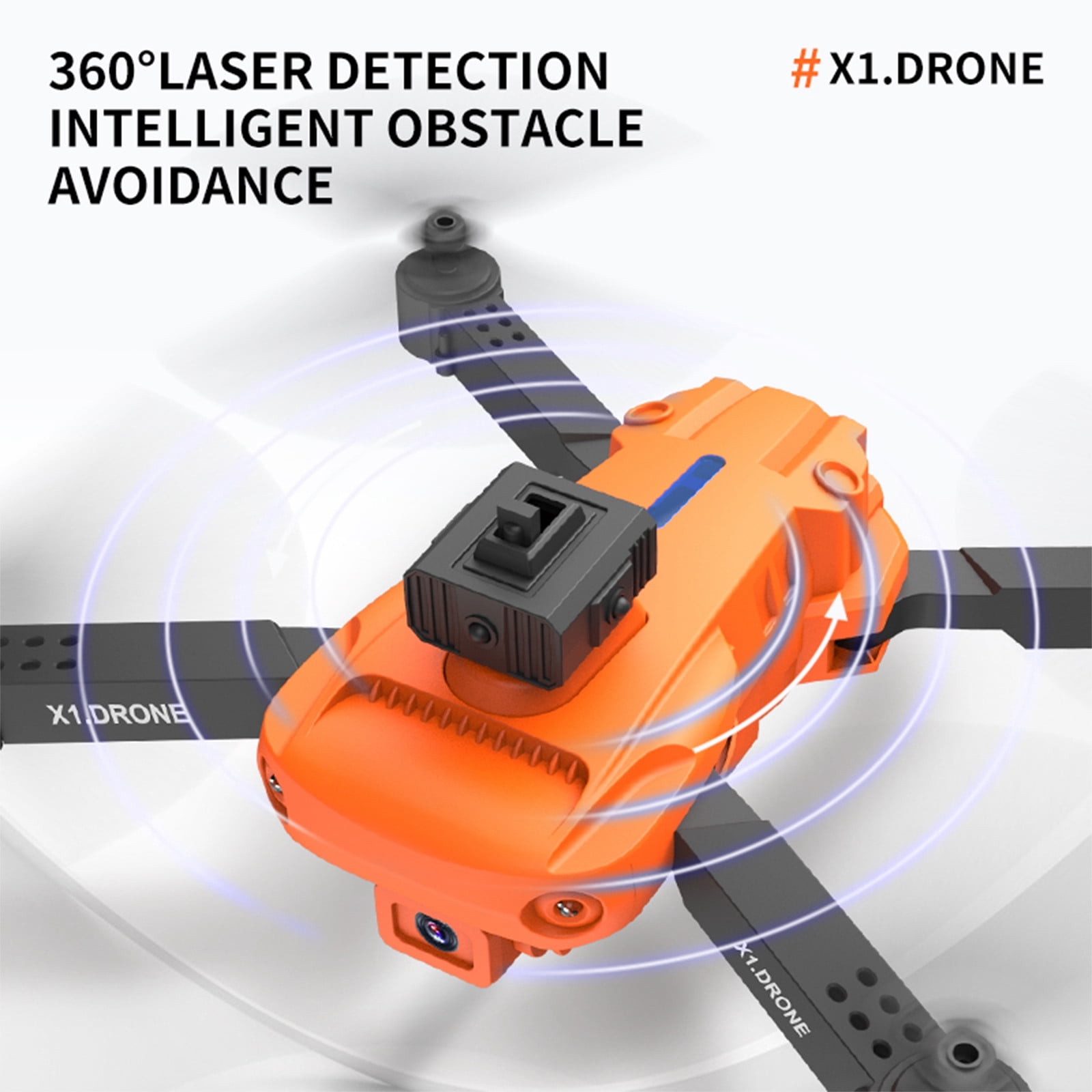 ESULOMP Drone with 1080P Dual HD FPV Camera Remote Control Toys Gifts for Boys Girls with Altitude Hold Headless Mode Start Speed Adjustment