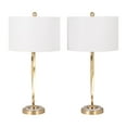 thumbnail image 5 of Sagebrook Home Modern Glam Metal Set Of 2 28" Infinity Table Lamps, Gold, Geometric, 5 of 11