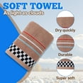 thumbnail image 3 of AUQ Wash Gags for Body,Thick Soft Cotton Towel Face Cloths,Dense Fluffy Loop Texture Hand Towels for Bathroom,Coffee,29.53*13.78*0.39in, 3 of 7