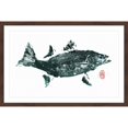 thumbnail image 2 of "Striped Bass Green" Framed Painting Print, 2 of 5