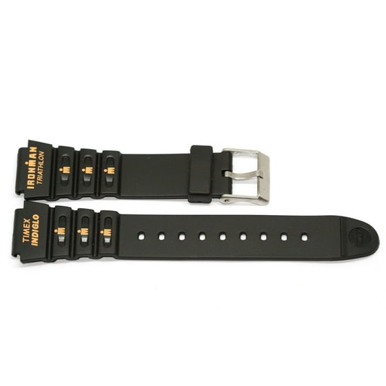 Timex 18MM RUBBER TIMEX IRONMAN TRIATHLON SHOCK SPORT WATCH BAND