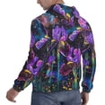 thumbnail image 6 of Sikiie Starry Night Iris Field Men's Hoodie, Essentials Hoodie, Sweatshirt, Pullover Hooded Sweatshirt for Men-3X-Large, 6 of 7
