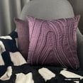 thumbnail image 3 of The HomeCentric Throw Pillow Cover, Pillow Covers, Decorative Pillow Covers Pack of 2, 18x18 inch (45x45 cm) Purple, Silk Throw Pillow Covers, Handmade Pillow Covers, Style, Abstract - Purple Circuit, 3 of 10