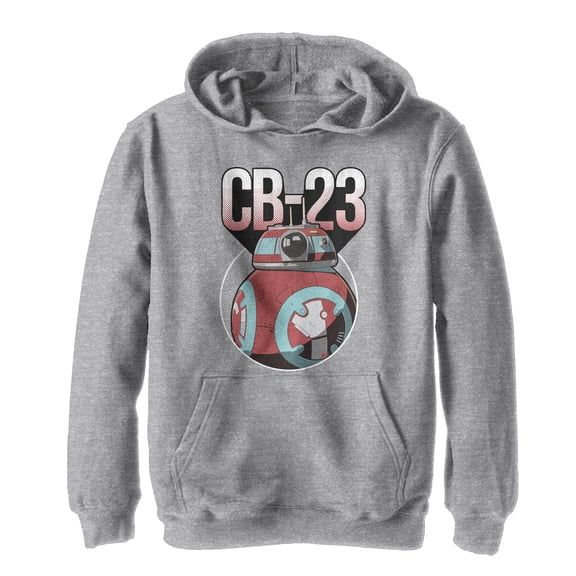 Boy's Star Wars Resistance CB-23 Droid  Pull Over Hoodie Athletic Heather Small