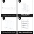 thumbnail image 4 of WRKEKC Clearance 4-Tier Metal Shoe Rack for Entryway Closet, Sturdy Steel Frame with Anti-Slip Base, Compact Storage Organizer for Shoes Boots, Space-Saving Design for Dorm Bedroom, 4 of 8