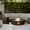 Brown, variant on COSIEST 2-Pc Propane Fire Pit Set - 40.5" 50K BTU Table & Tank Stand With Wind Guard