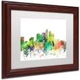 thumbnail image 2 of Trademark Fine Art "Los Angeles California Skyline SP" Canvas Art by Marlene Watson, White Matte, Wood Frame, 2 of 4