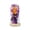 Purple, variant on Battery Operated Halloween Lanterns Glass Cloche with LED String Lights & Floral Bouquet - Cute Halloween Tabletop Decor Indoor, Wood Base Gift Set for Home, Mantel