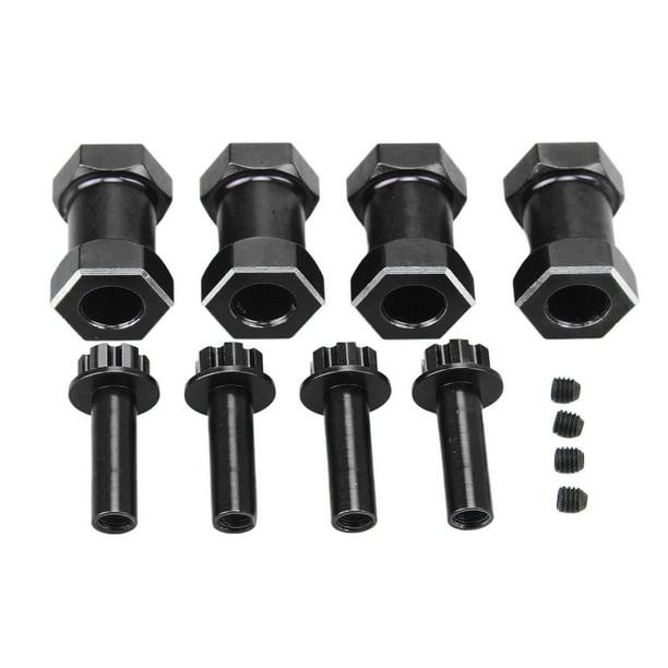 4 Uds. Cubo hexagonal de rueda RC de 12mm con extensión de desplazamiento de 20mm adaptador de accionamiento hexagonal de rueda de orugas para reparación y actualización de orugas 1/10 RC
