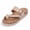 Champagne, variant on Women Sandals Toe Loop Slides Platform PU Leather Espadrilles Casual Beach