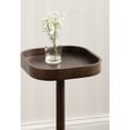thumbnail image 3 of Kate and Laurel Woodrow Modern Mango Wood Square Drink Table, 10 x 10 x 24, Dark Brown, Transitional Rounded Square Mini Table for Use as Indoor Plant Stand or Wooden Living Room Accent, 3 of 9