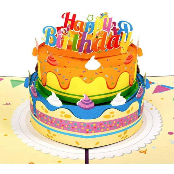 Birthday Cake Pop Up Card