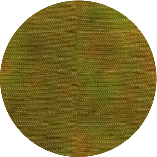 Ahgly Company Tapis Rond Lavable en Machine Intérieur Transitionnel Brun Bronze Foncé, 4 Pieds Rond
