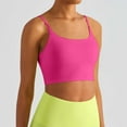thumbnail image 2 of Women's Slim Fit Yoga Top With Straps Sports Bra With Chest Pads For Running & Fitness, 2 of 2