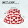 thumbnail image 4 of Vsdgher Canada Print Bucket Hat for Men&Women Bucket Hat Reversible Summer Double-Side-Wear Travel Gardening, Beach, Camping, Hiking, Fishing Cap, 4 of 5