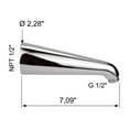thumbnail image 2 of Nameeks 346Us Remer 7" Wall Mounted Shower Arm - Chrome, 2 of 2