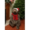 thumbnail image 2 of Northlight 36" Brown Sitting Bear Christmas Decor Wearing Hat and Scarf, 2 of 2