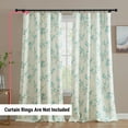 thumbnail image 7 of THD Yasmine Floral Room Darkening Rod Pocket Light Filtering Curtain Panels - Set of 2, 7 of 7