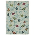 thumbnail image 1 of Trans-Ocean Imports RVL71227406 7 ft. 6 in. x 9 ft. 6 in. Liora Manne Ravella Butterflies on Tree Indoor & Outdoor Rug - Green, 1 of 1