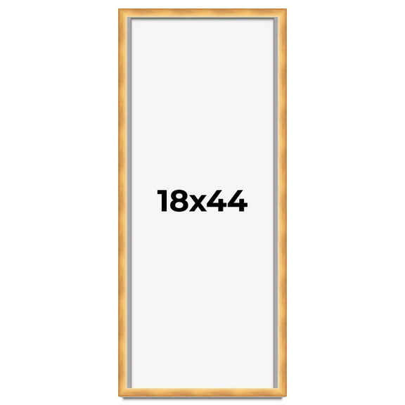 18x44 Shadow Box Bronze Cross-Brushed Display Frame | 1.625 Inches Deep Solid Wood | UV Resistant