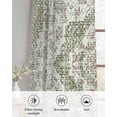 thumbnail image 6 of Sage Green Boho Sheer Curtains 54 Inch Length 2 Panels Set for Living Room/Bedroom, Vintage Abstract Art Ethnic Tribe Kitchen Curtains Grommet Semi-Sheer Curtains Drapes Window Treatments 42"x54"x2, 6 of 7