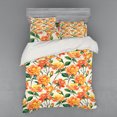 thumbnail image 1 of Ambesonne Rose Bedding Set 4 Pcs, Old Bridal Vivid Bouquet, Queen, Cream Orange Green, 1 of 3
