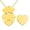Gold, variant on Stainless Steel Engravable Heart Envelope Locket Heart Envelope Necklaces