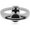Silver Black, variant on Enamel Ring of Saturn for Women - Alloy Enamel Saturn Rings