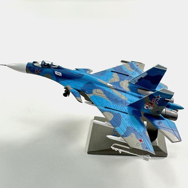 Avión de aleación de diecast SU-33 Fighter High Simulation Collectibles Avión con modelo de recolección de soporte extraíble para niños juguete