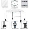 thumbnail image 4 of Songqin 10x10 1-Person Setup Pop Up Canopy Tent, Instant Portable Commercial Canopy Tent, Outdoor Gazebo with 1-Button Push, Wheeled Bag & 4 Sandbags for Home, Party & Outdoor Activities, White, 4 of 18
