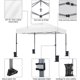 thumbnail image 4 of Songqin 10x10 1-Person Setup Pop Up Canopy Tent, Instant Portable Commercial Canopy Tent, Outdoor Gazebo with 1-Button Push, Wheeled Bag & 4 Sandbags for Home, Party & Outdoor Activities, White, 4 of 18