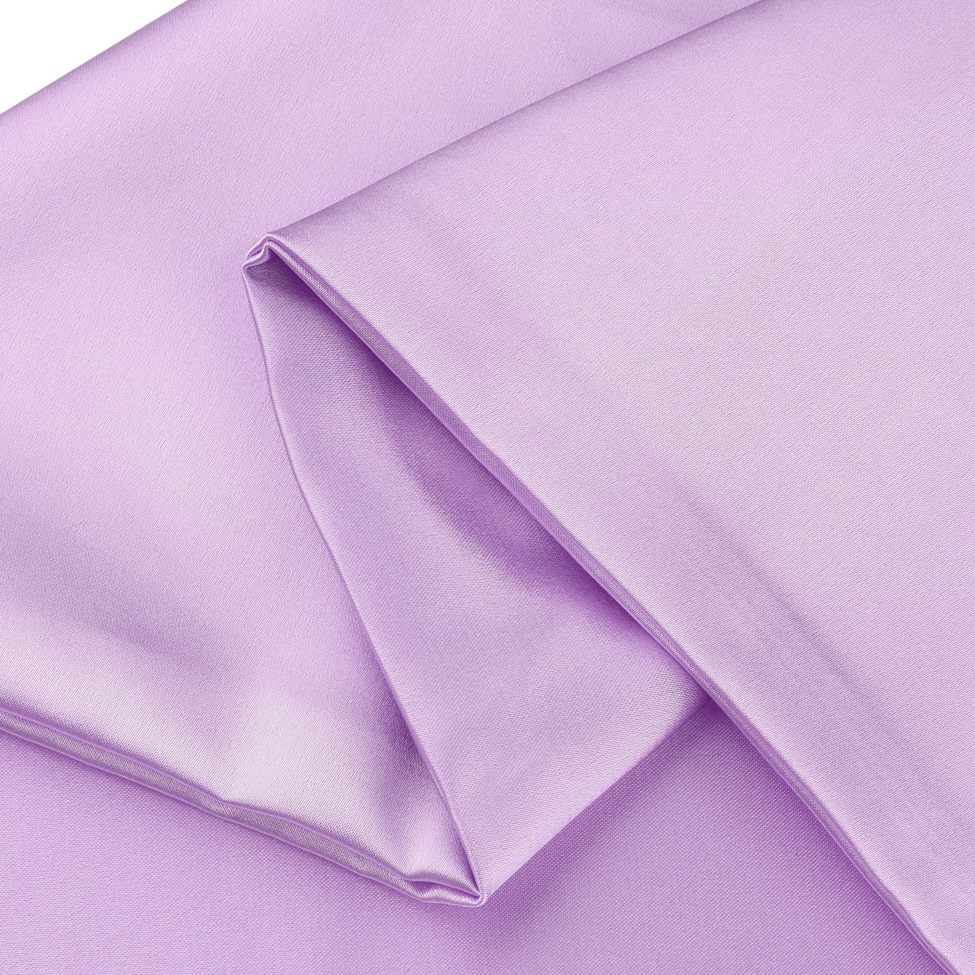 Unique Bargains Zipper Closure Satin Solid Pillowcase with Eye Mask Purple Standard