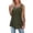 a-Army Green6821, variant on Womens Tank Solid Color Sleeveless Tank Top With Lace Yoke Crewneck Relaxed Fit Casual Basic Blouse For Daily Outdoor Wear Soft Top