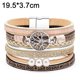 thumbnail image 2 of Pulsera de cuero de PU, pulsera de hebilla de imán de árbol de la vida de perlas MFZFUKR CPB-US-PSF1477-5, 2 of 5