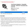 thumbnail image 2 of Fuel Pressure Regulator - Compatible with 2002 - 2004 Ford F-250 Super Duty 6.8L V10 2003, 2 of 2
