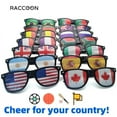 thumbnail image 2 of National Flag Sunglasses Men Football Basketball Game Baseball Match Decorative Glasses Women Festival Independence Day Eyewear C22-Egypt look picture, 2 of 6