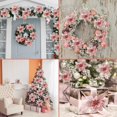 thumbnail image 7 of MINKUROW 20Pcs Christmas Flower Poinsettias 5.5 Inch Xmas Pink Glitter Artificial Flowers with 20Pcs Metal Clips Rose Gold Shining Faux Flowers for Christmas Tree Wreath Ornaments Wedding Party Decor, 7 of 7