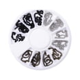 thumbnail image 2 of CPHDW7 Nail Art Gem Set, 12 Compartment Disc Box with Sparkle Rhinestones and Charms for Nail Decoration, Bedazzling Craft Supplies for Home Salon and DIY Design, 2 of 9