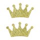 thumbnail image 1 of 100 piezas de confeti de doble cara con forma de corona dorada superbrillante, suministros para esparcir, decoración de mesa para bodas, fiestas, cumpleaños y festivales., 1 of 5