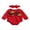 Red, variant on FOCUSNORM Baby Girls Christmas Printed Long Sleeve Round Neck Romper + Bow Headband
