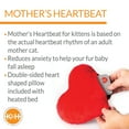 thumbnail image 5 of K&H Pet Products Mother’s Heartbeat Heated Pet Bed Heated Bed + Heart Pillow Gray Bed/Red Heart Kitten Heartbeat 11 X 13 Inches, 5 of 10