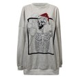 thumbnail image 4 of Blusa de manga larga con estampado de cuello redondo informal para mujer de Navidad Pompotops gfhjh8254, 4 of 5