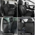 thumbnail image 2 of LAONNVIR Front Seat Covers for Cars Leather Waterproof Universal Fit for Ford Escape 2001-2024 (2 Seats,Black), 2 of 6