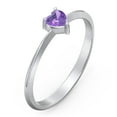 thumbnail image 3 of Heart Birthstone Ring - Amethyst (February), 3 of 6