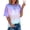 Blue tops tees for womons, variant on Women's Short Sleeve Tshirt Tops For Summer Trendy Loose Fit Tunic Tees Tie Dye Round Neck Casual Plus Size Blouses Blusas de Mujer de Moda