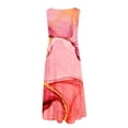 thumbnail image 4 of LYXSSBYX Sleeveless Dresses for Women Summer Women's Fashion Holiday Summer Sleeveless Printed Round Neck Party Beach Dress, 4 of 5