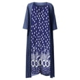 thumbnail image 2 of Robes d'Été pour Femmes 2025 Robe d'Été Deux Pièces Impression Numérique 3D Mode Robe Extérieure Grande Taille Bleu m, 2 of 3