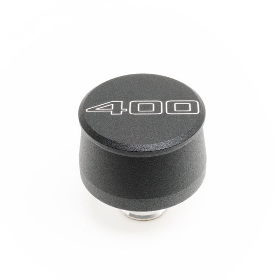 Racing Power Co-Packaged Valve Cover Breather 400 Logo Black Each